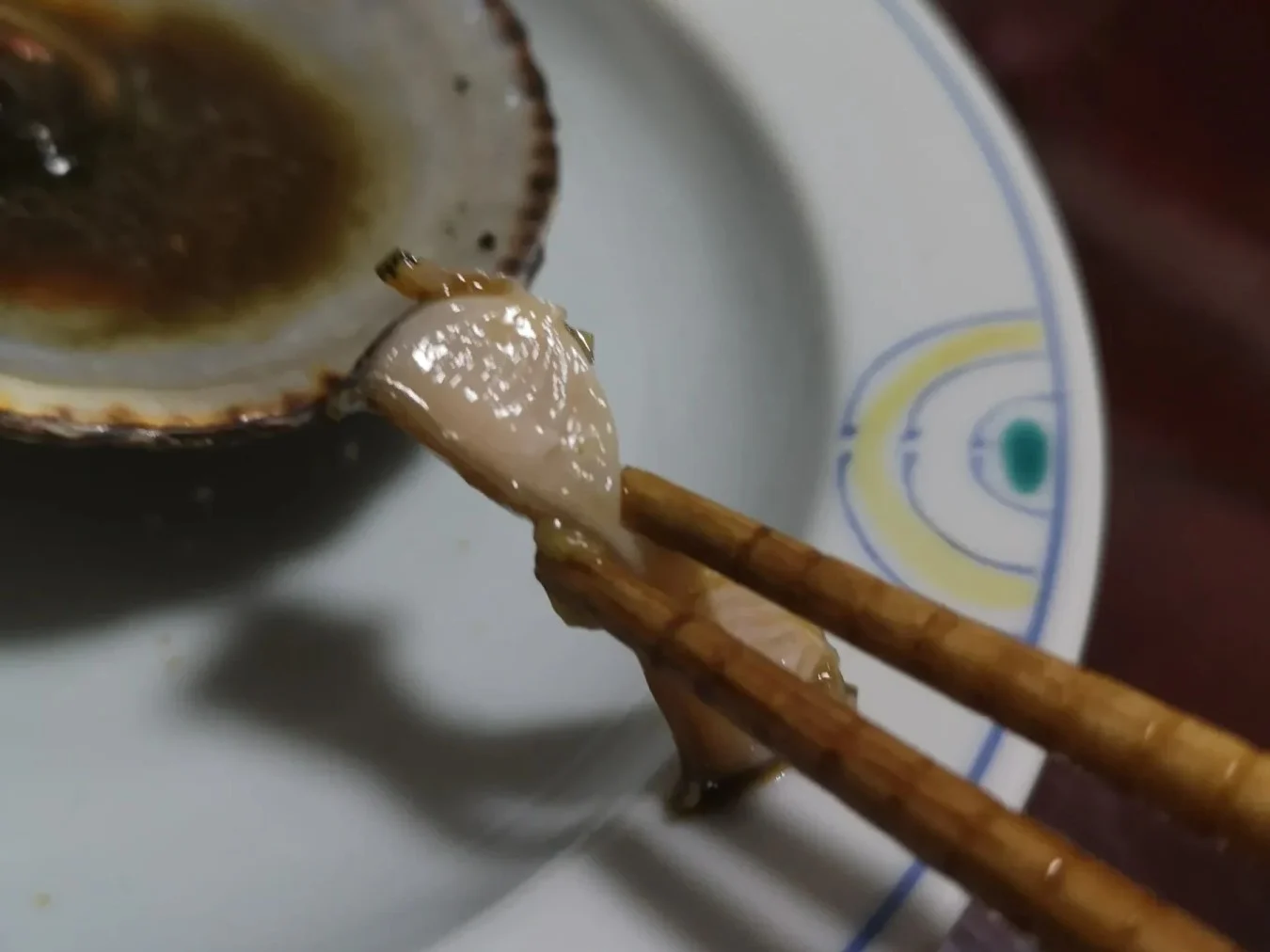 マツバガイの刺身