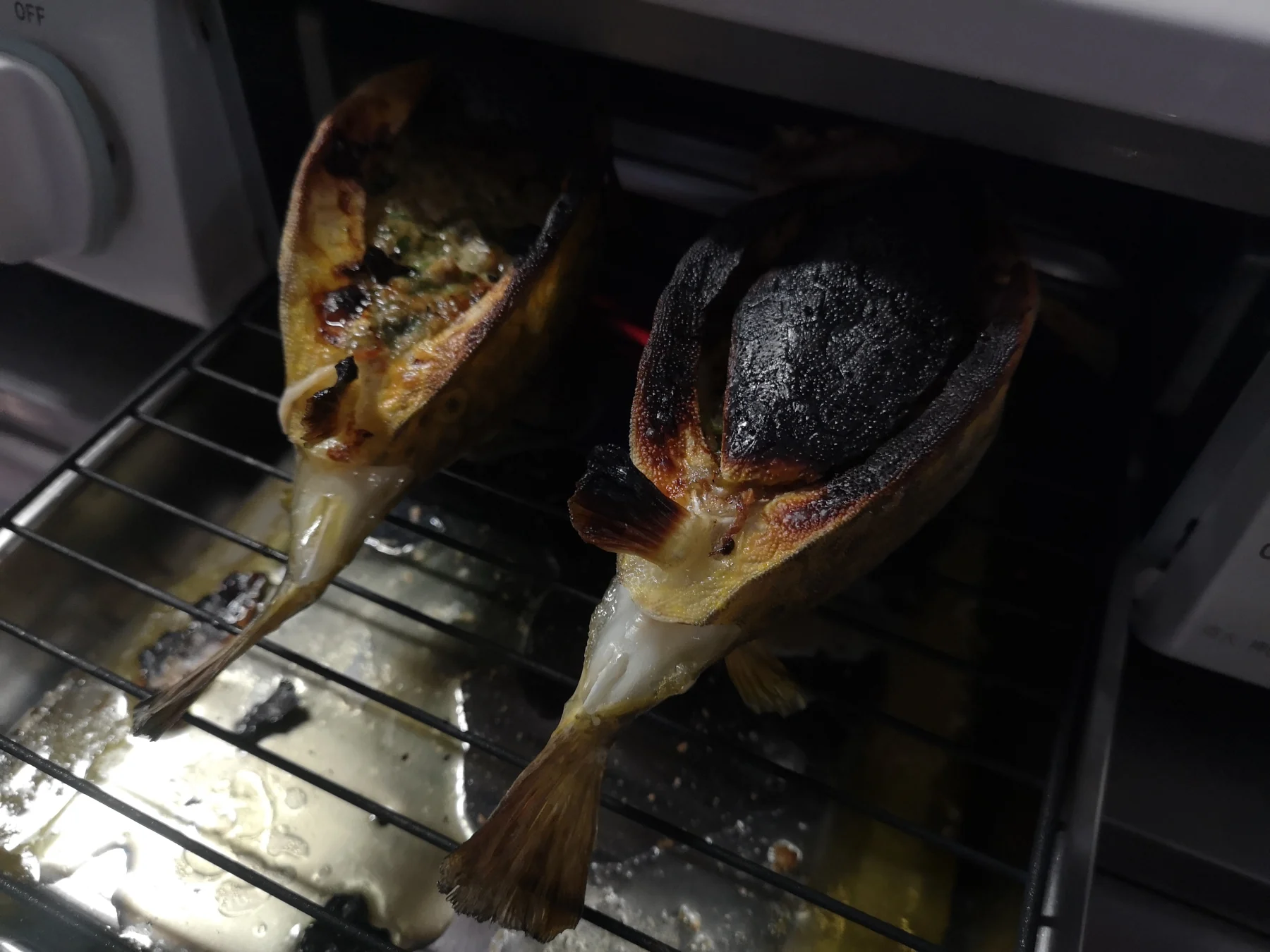 焼き途中のかっとっぽ
