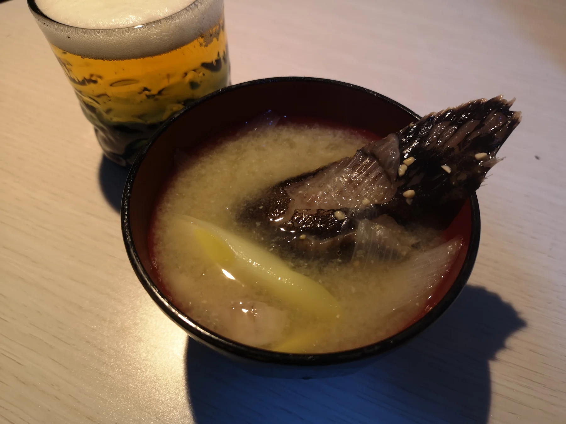 オニダルマオコゼの味噌汁